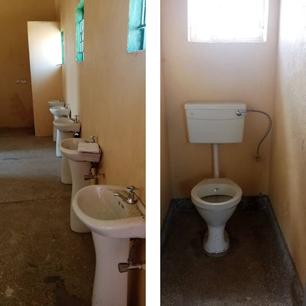 school WASH facilities in Zambia