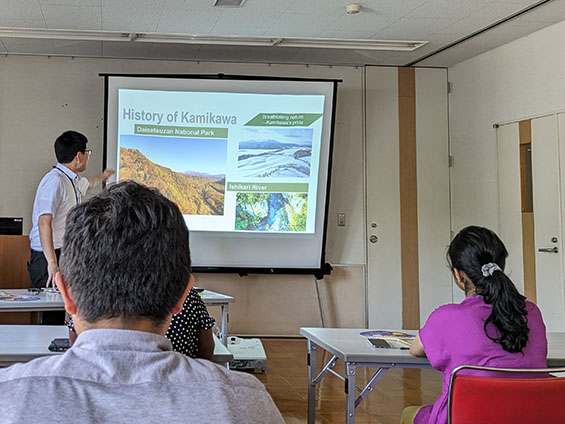 Nahid-san's JICA Seminar (presentation by Kamikawa town)